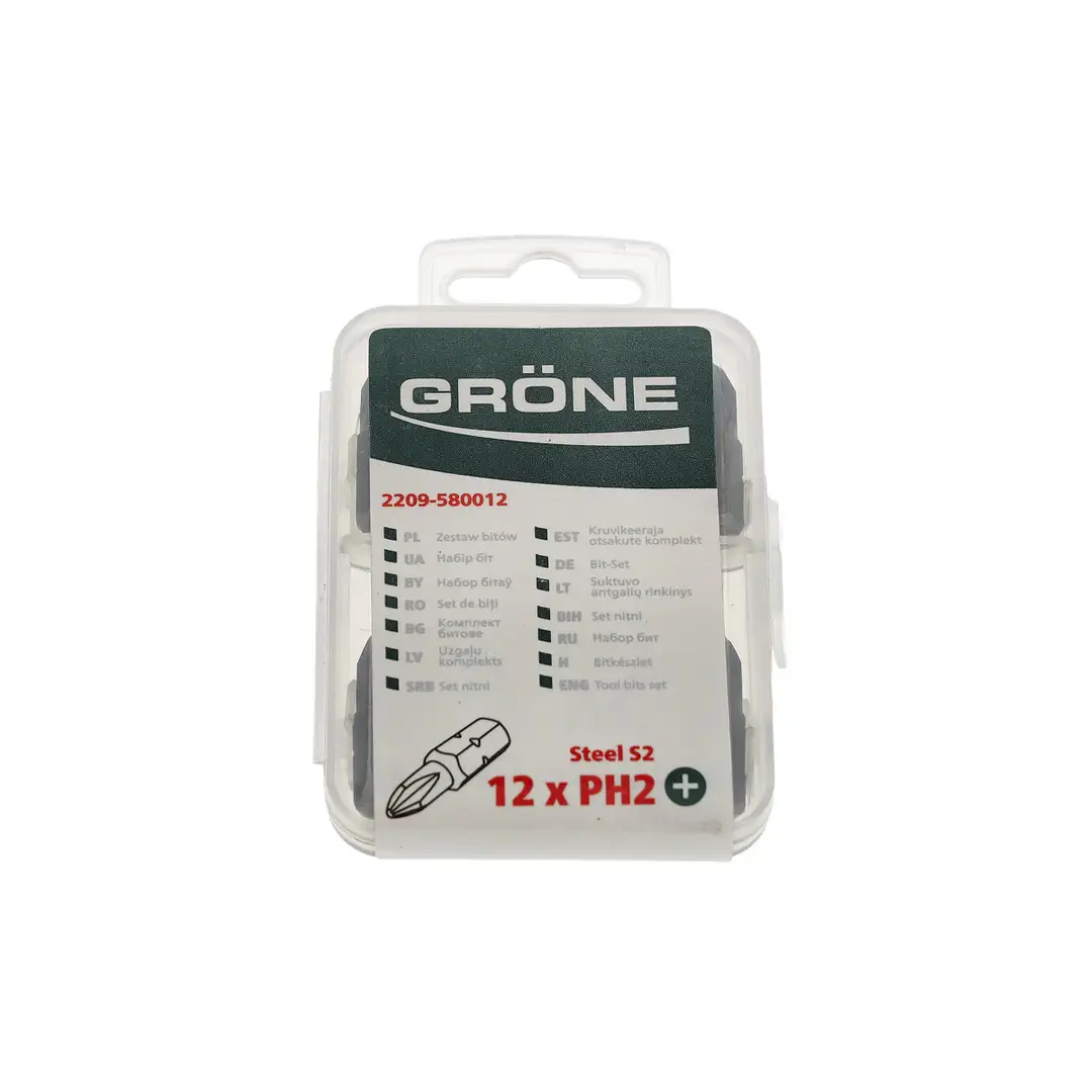 Gröne 12-Piece Bit Set PH2